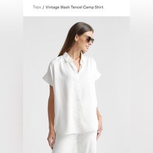 Quince Tencel camp shirt blouse